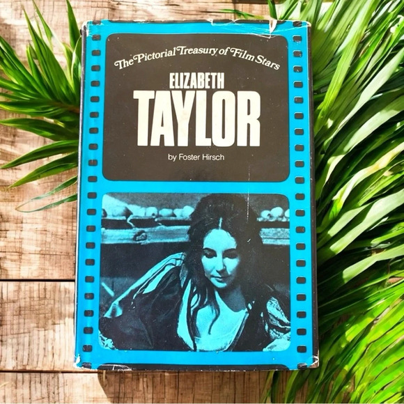 VINTAGE 1973 The Pictorial Treasury of Film Stars: Elizabeth Taylor | Hardcover - Picture 1 of 11